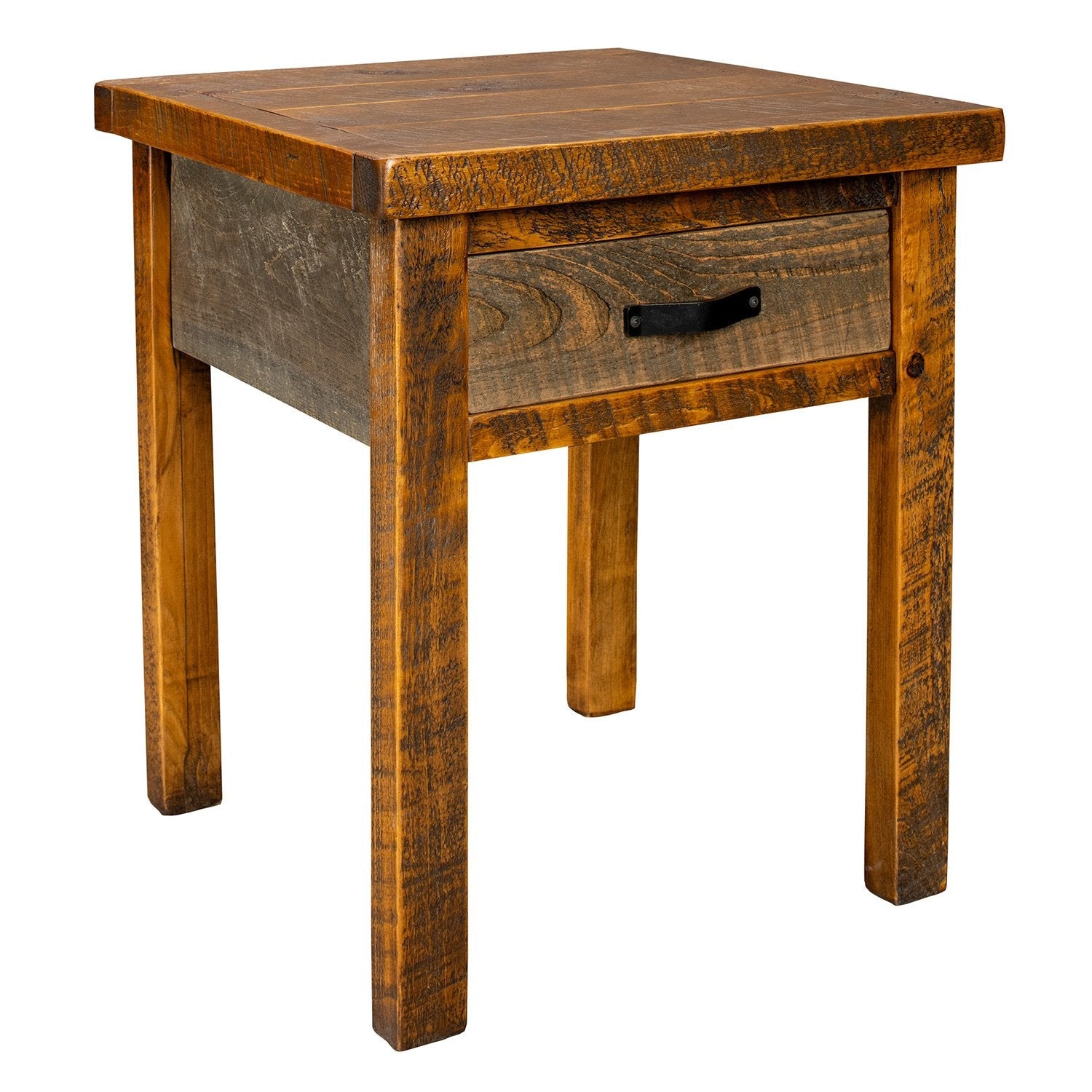 SawmilL Barn Wood 1 Drawer Rustic Nightstand