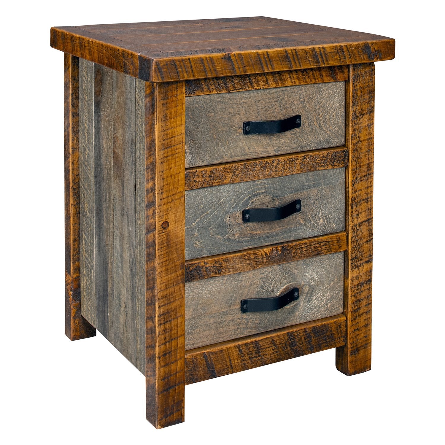 Sawmill Rustic Barn Wood Nightstand