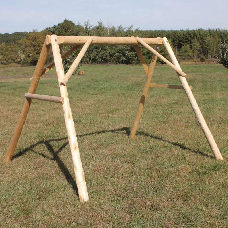 Cedar Log A-Frame for Swings