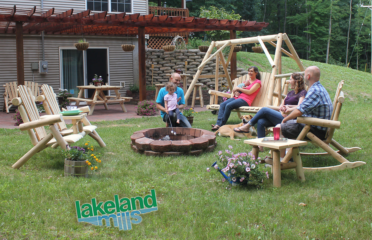 Contoured Comfort Outdoor Cedar Log Furniture