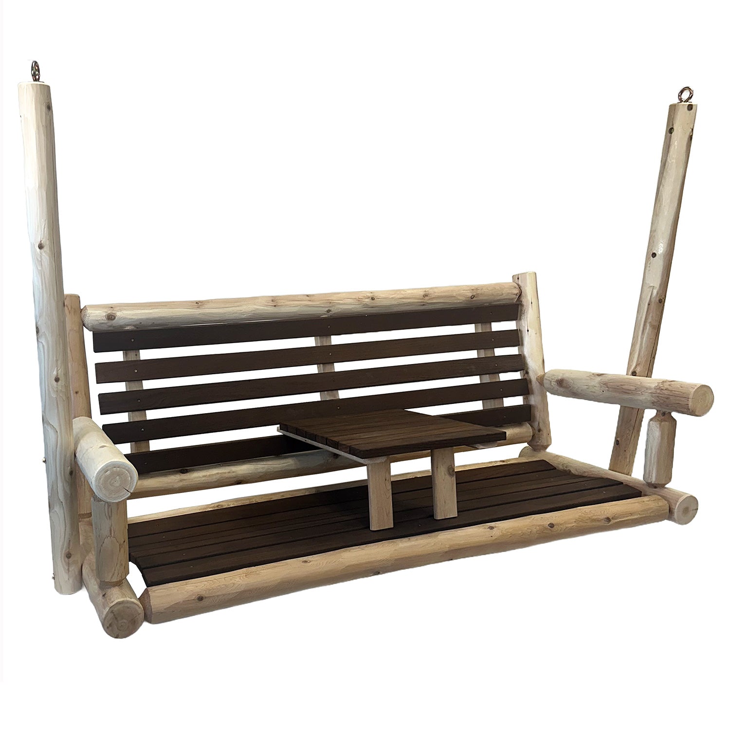 ThermaFusion Log Tete-A-Tete Porch Swing