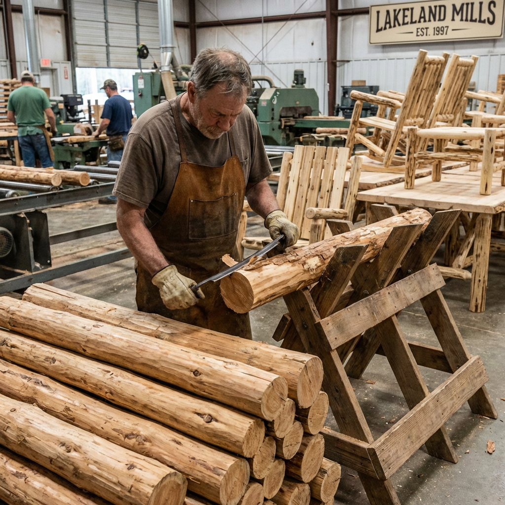 American-Made Log Furniture: Why Domestic Craftsmanship Matters More Than Ever