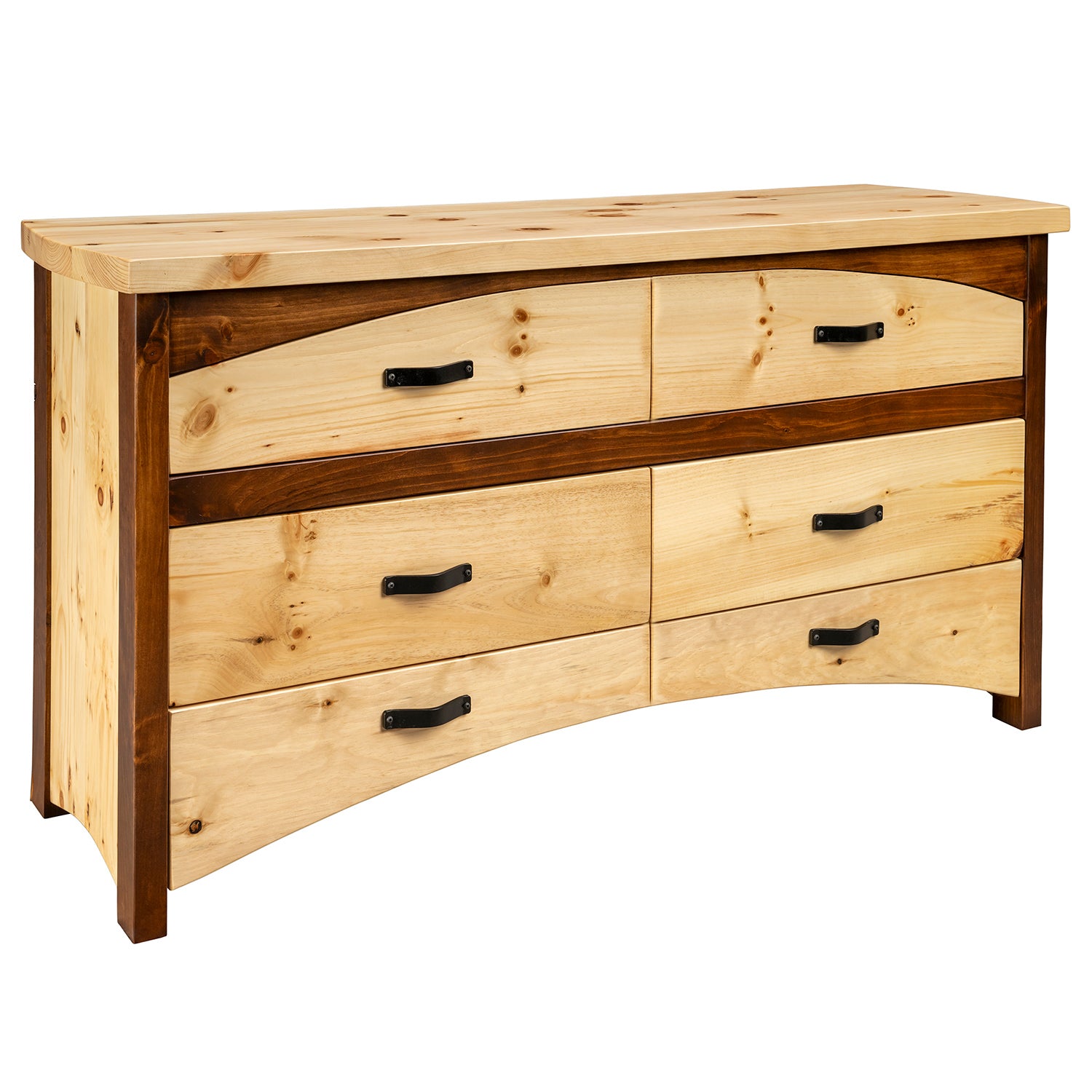 Canyon Stream Rough Sawn 6 Drawer Dresser