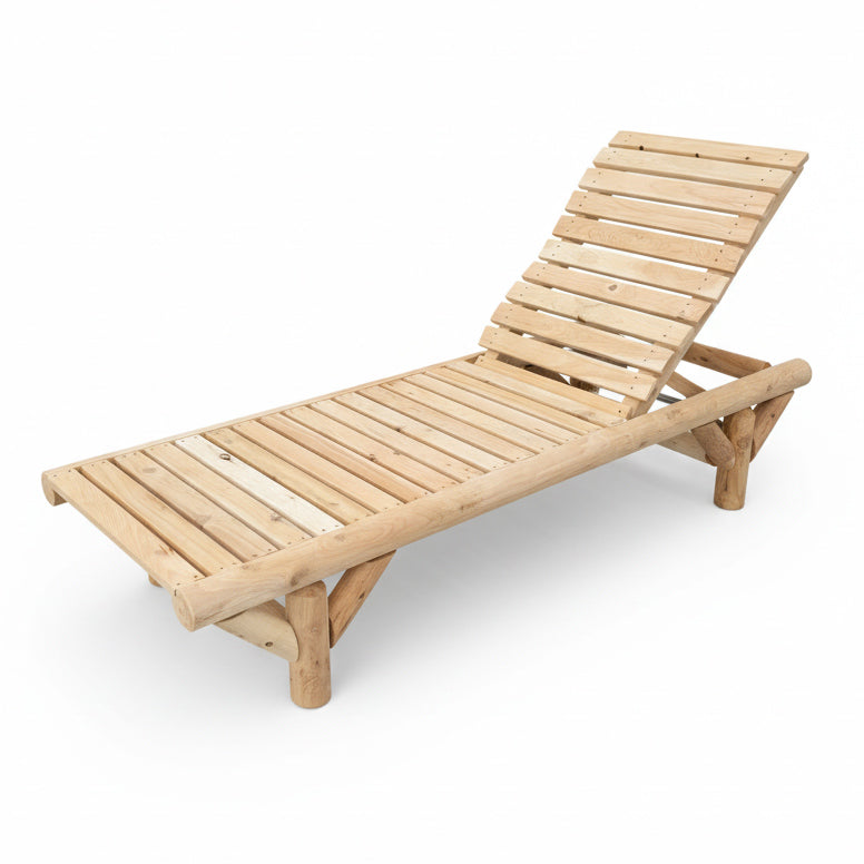 Total Comfort Cedar Log Chaise Lounge