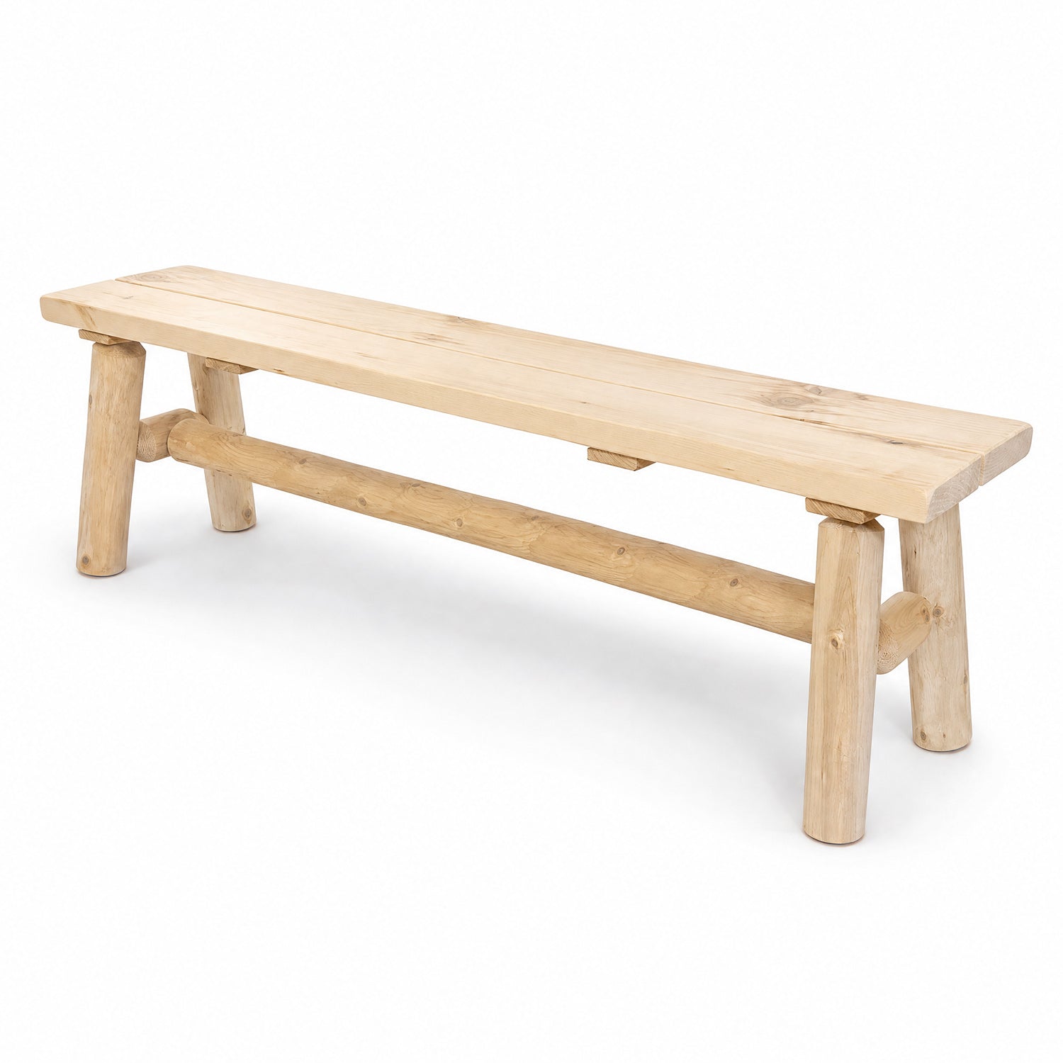 Cedar 6' Straight Log Bench