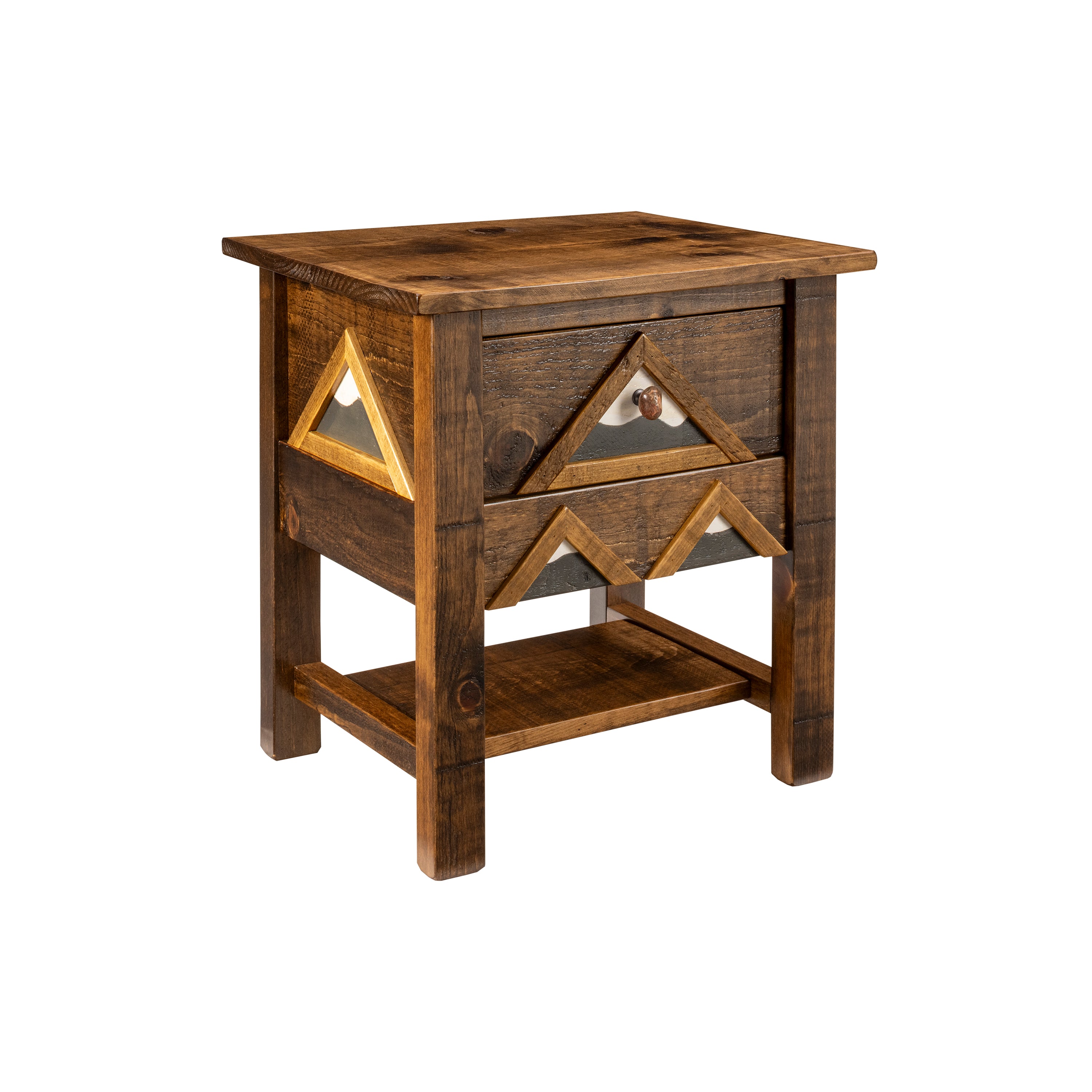 Rocky Mountain 1 Drawer Nightstand with Shelf