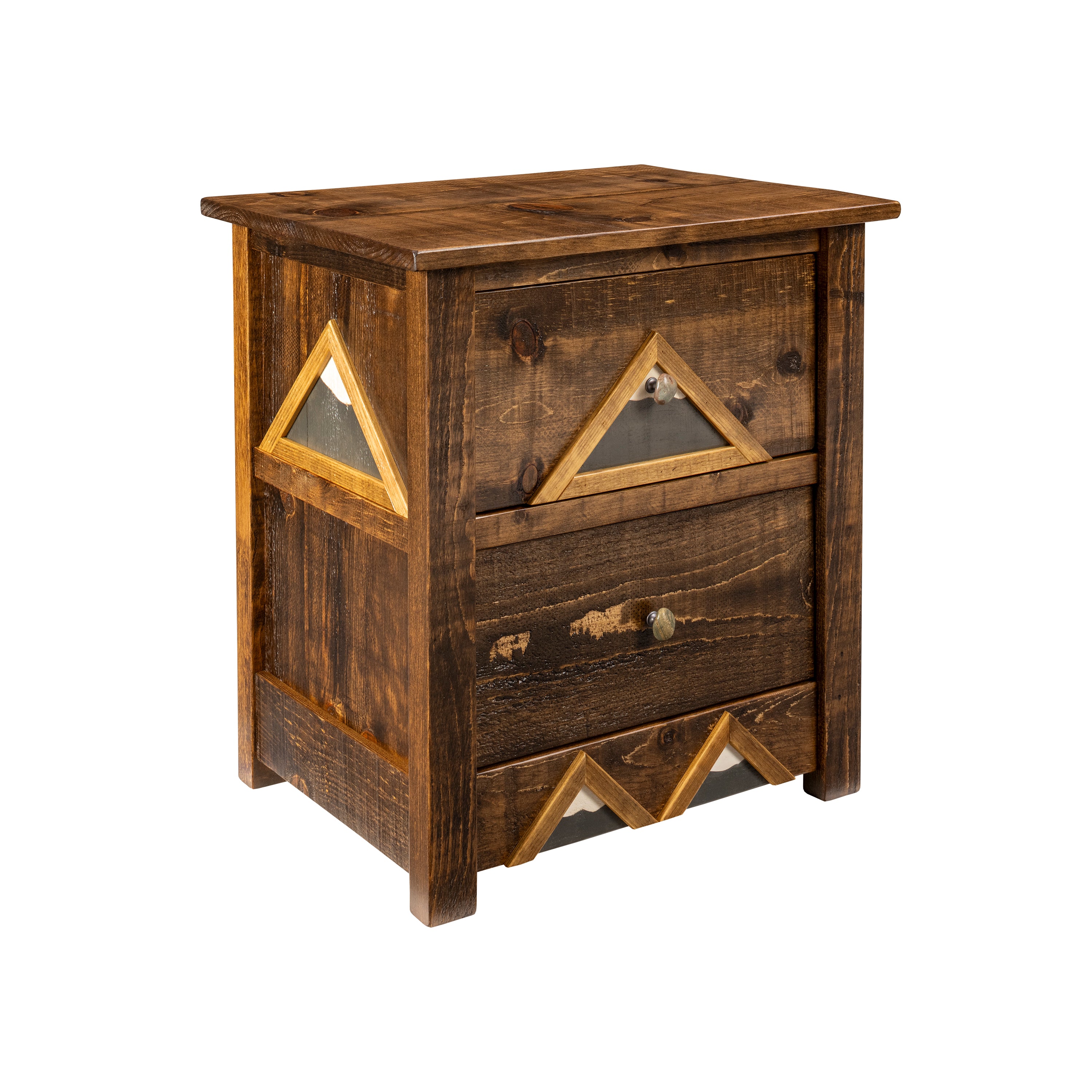 Rocky Mountain 2 Drawer Nightstand