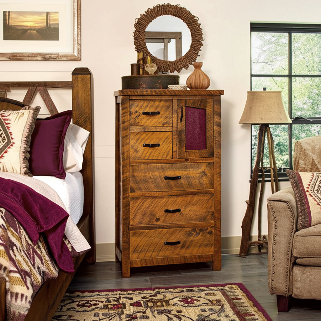 Rustic Ranchero 5 Drawer Chest