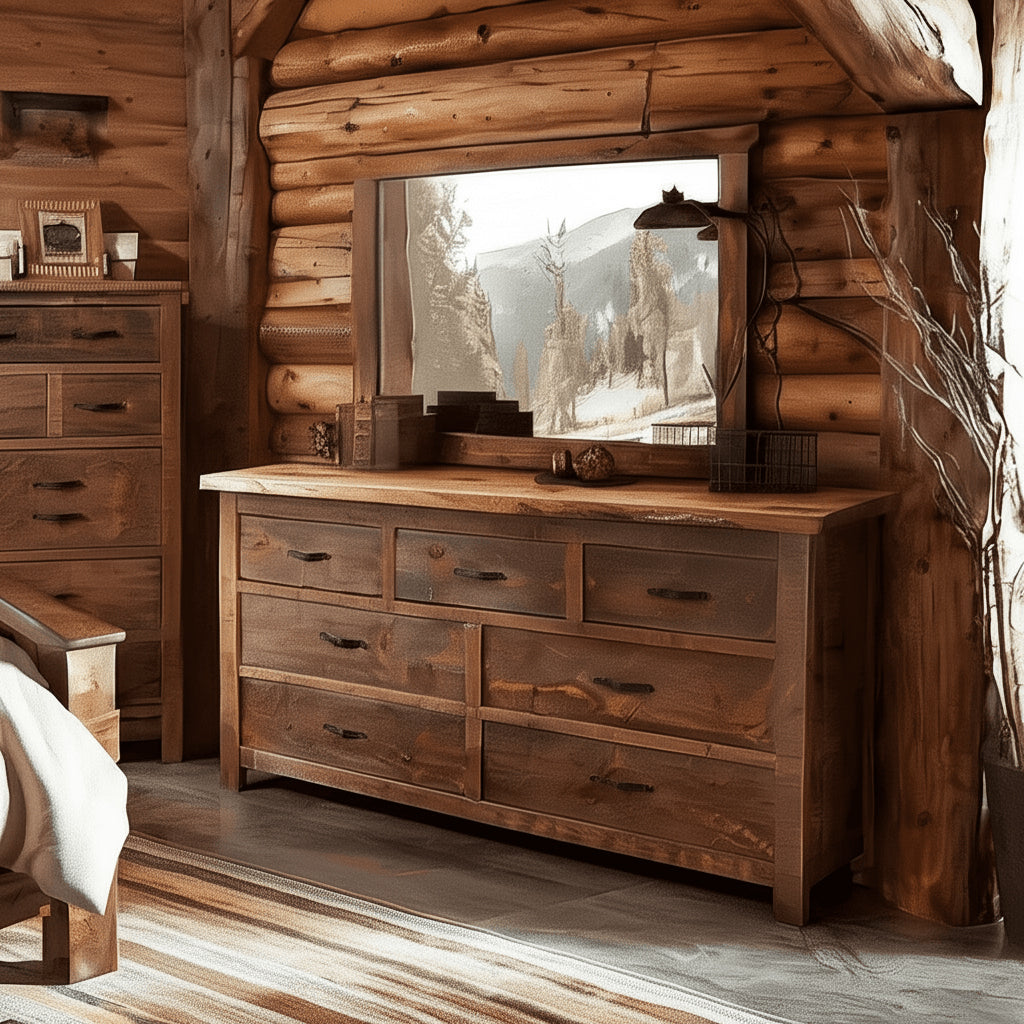 Canterbury Pine 7 Drawer Dresser