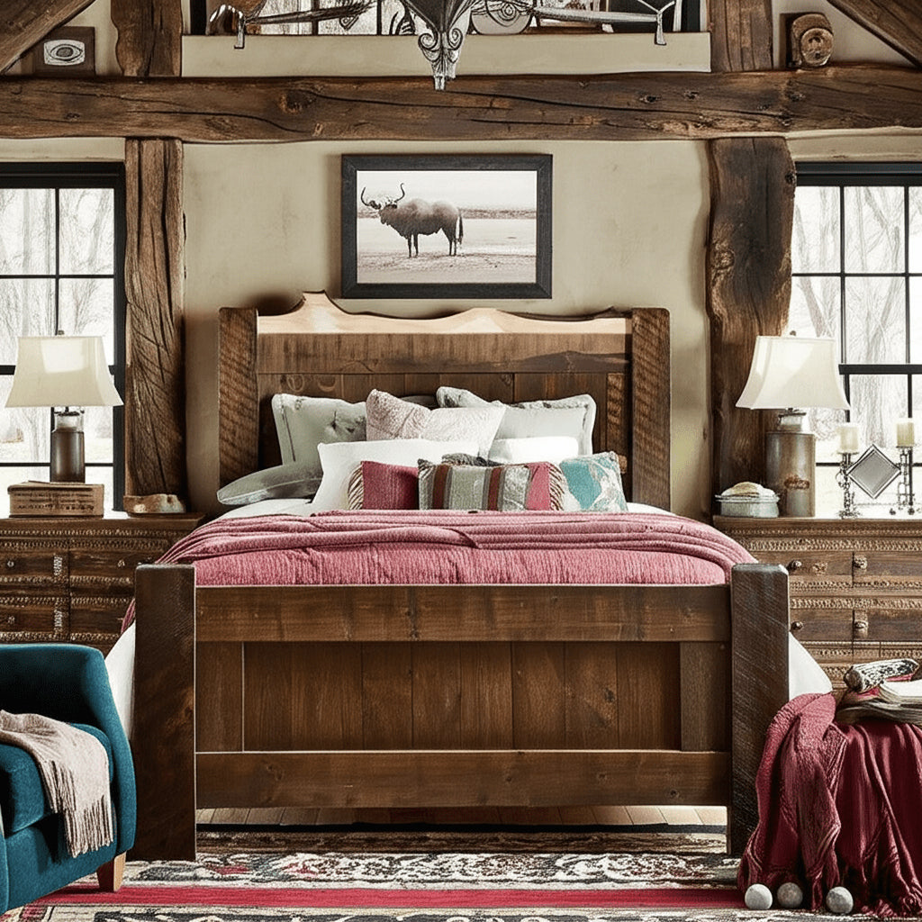 Canterbury Pine Panel Bed