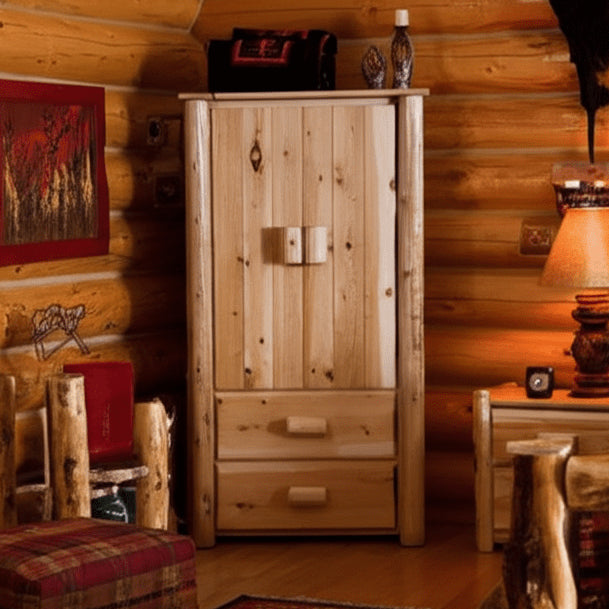 Lakeland Frontier Log Armoire