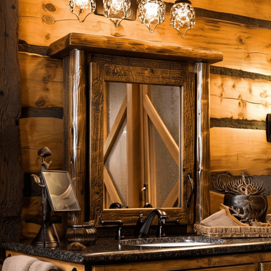 Olde Towne Log Medicine Cabinet