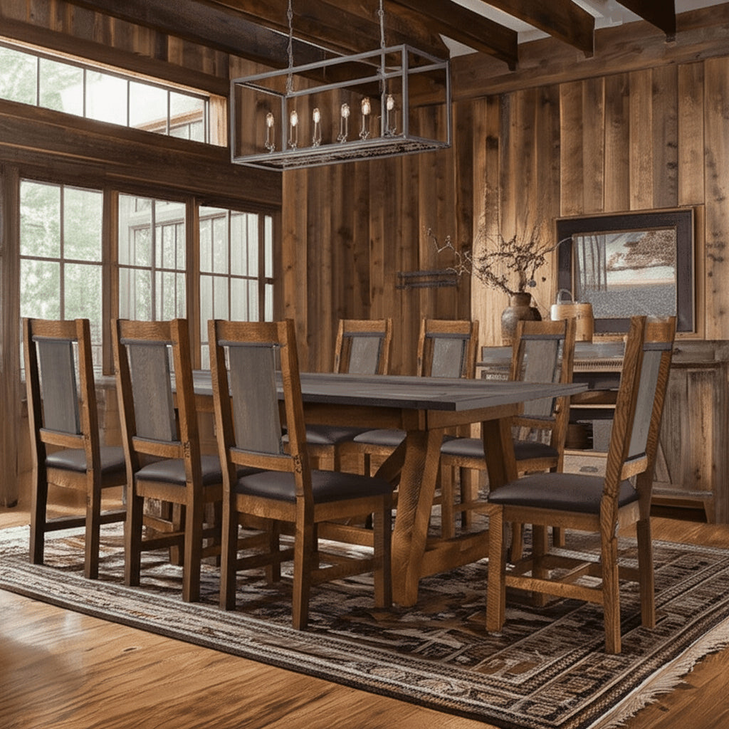 Sawmill Barnwood Breadboard Dining Table