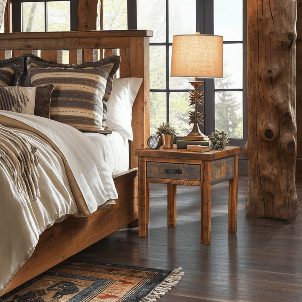 Sawmill Rough Sawn 1 Drawer Nightstand