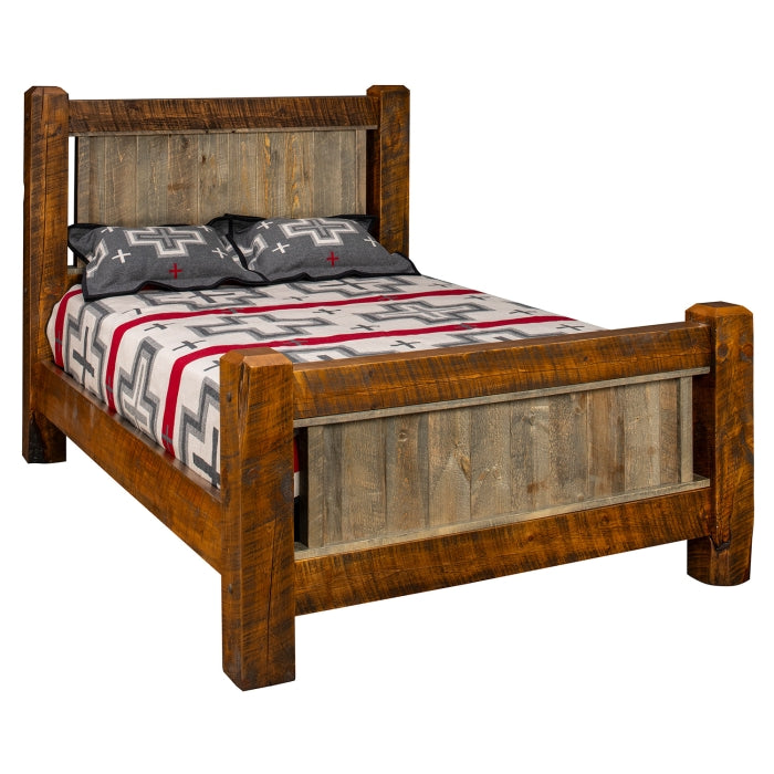 Sawmill Coal Creek Rustic Barnwood Bed