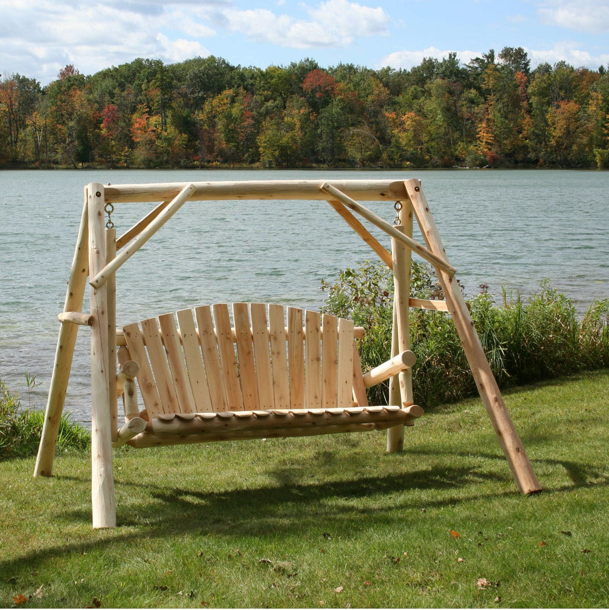 Rustic Cedar Log 5ft Yard Swing – A Must-Have for Retailers & Drop Shi