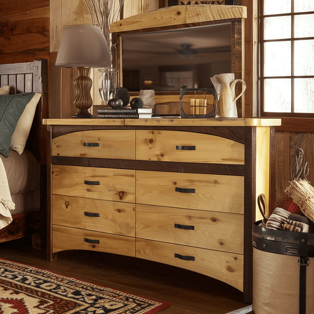 Canyon Rapids Modern Rustic Dresser with 8 drawers
