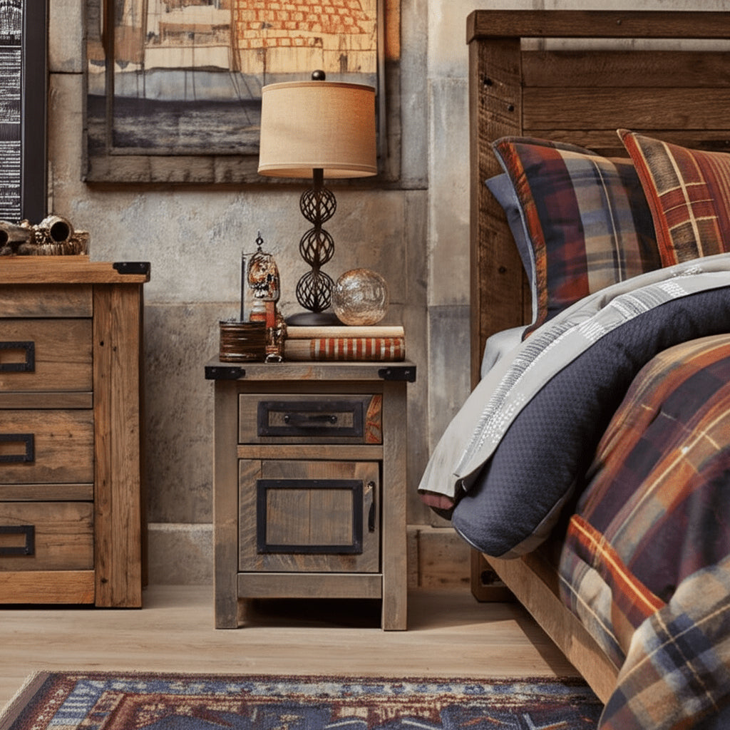 Heritage Pine Rustic Barnwood Nightstand