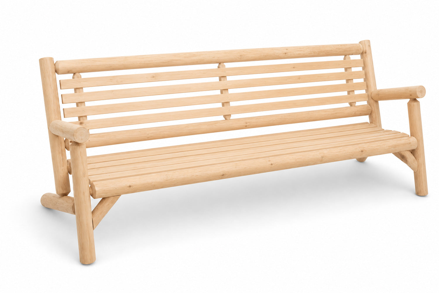 Total Comfort Cedar Log 6 Foot Loveseat