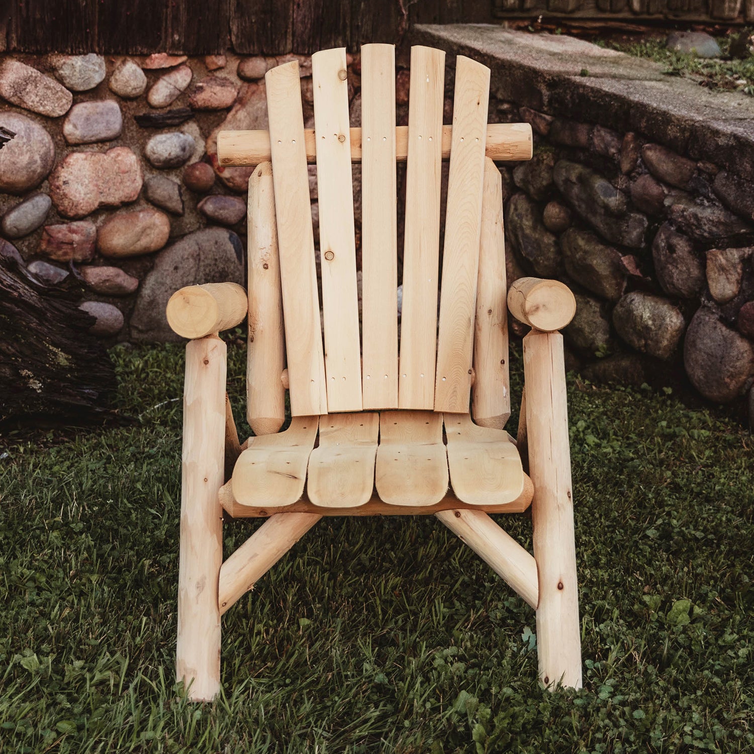 Cedar Log Lounge Chair