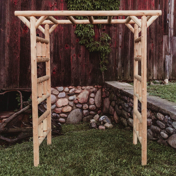 Large Cedar Log Arbor