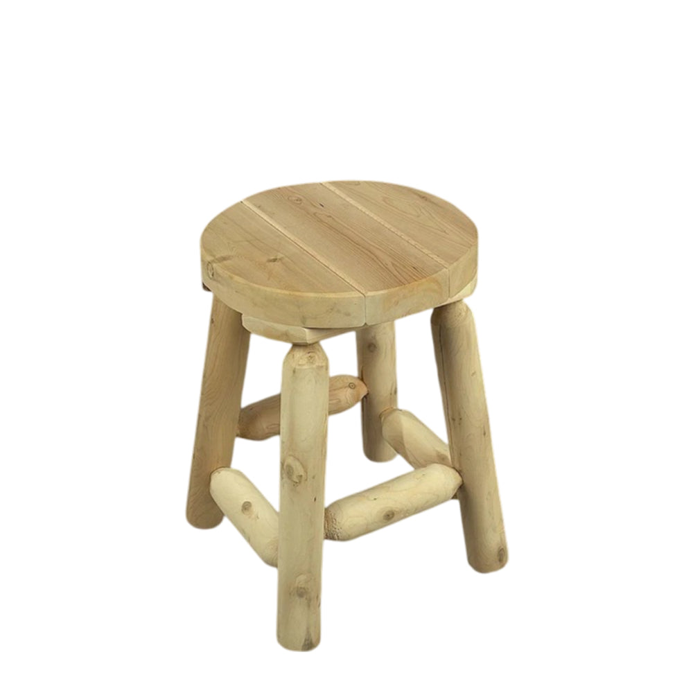 Cedar Looks 18" Log Bar Stool