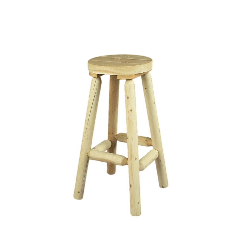 Cedar Looks 30" Log Bar Stool