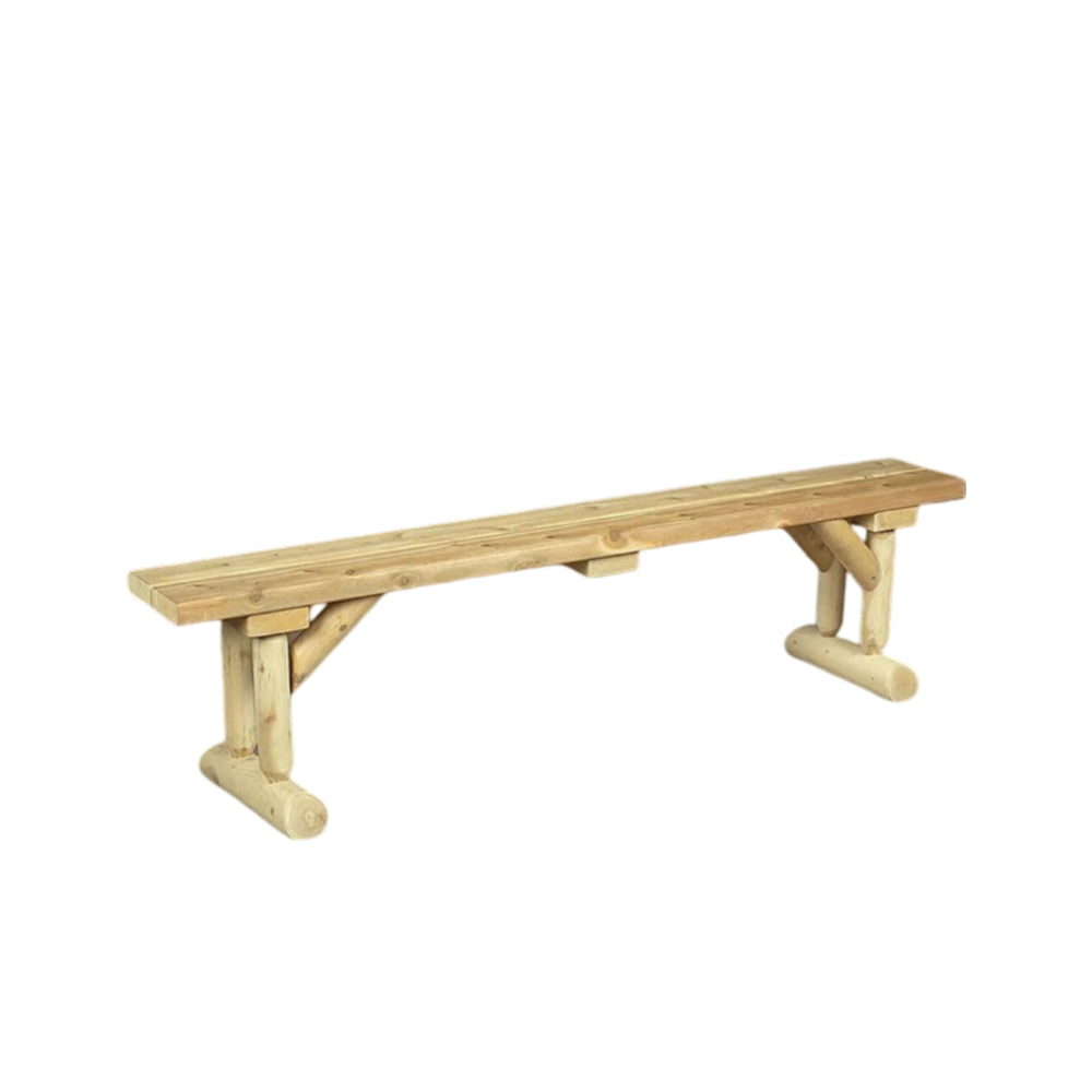 Cedar Looks Dining Table Log Bench