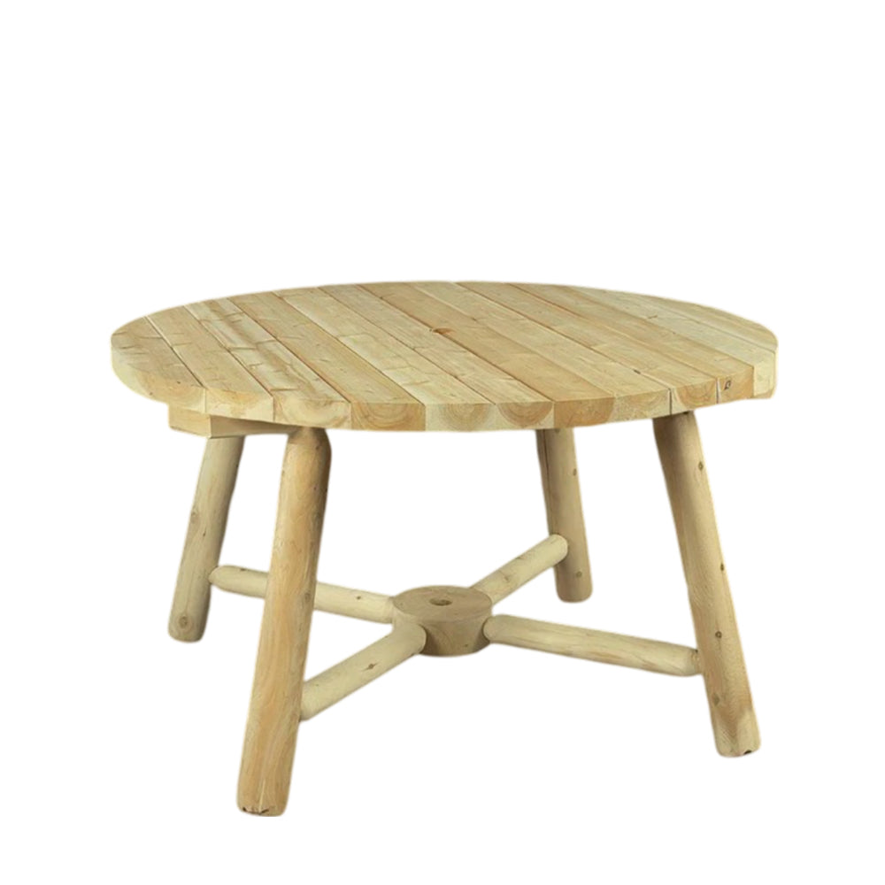 Cedar Looks Round Umbrella Table