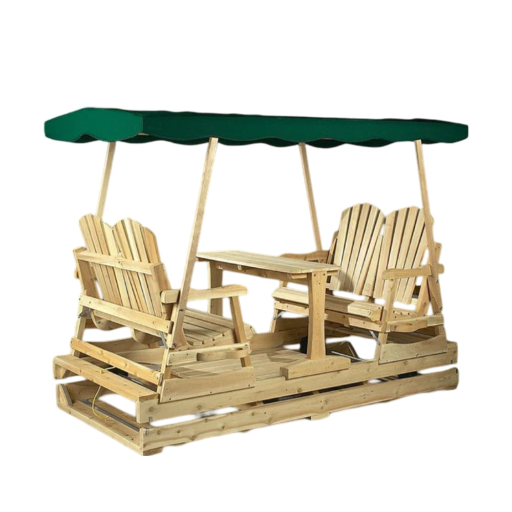 Cedar Looks Deluxe Glider with Canopy Top