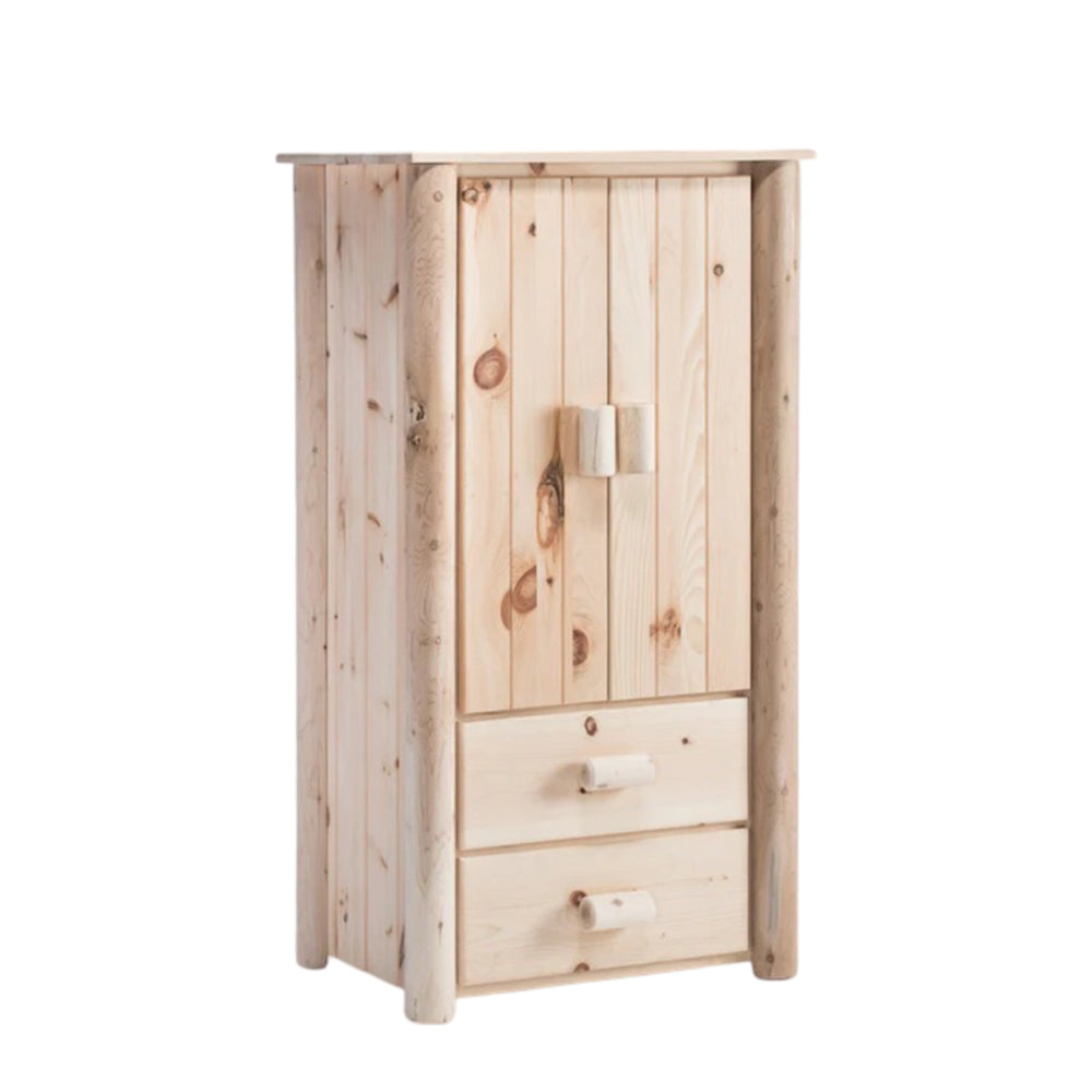 Clean Peeled Log Armoire