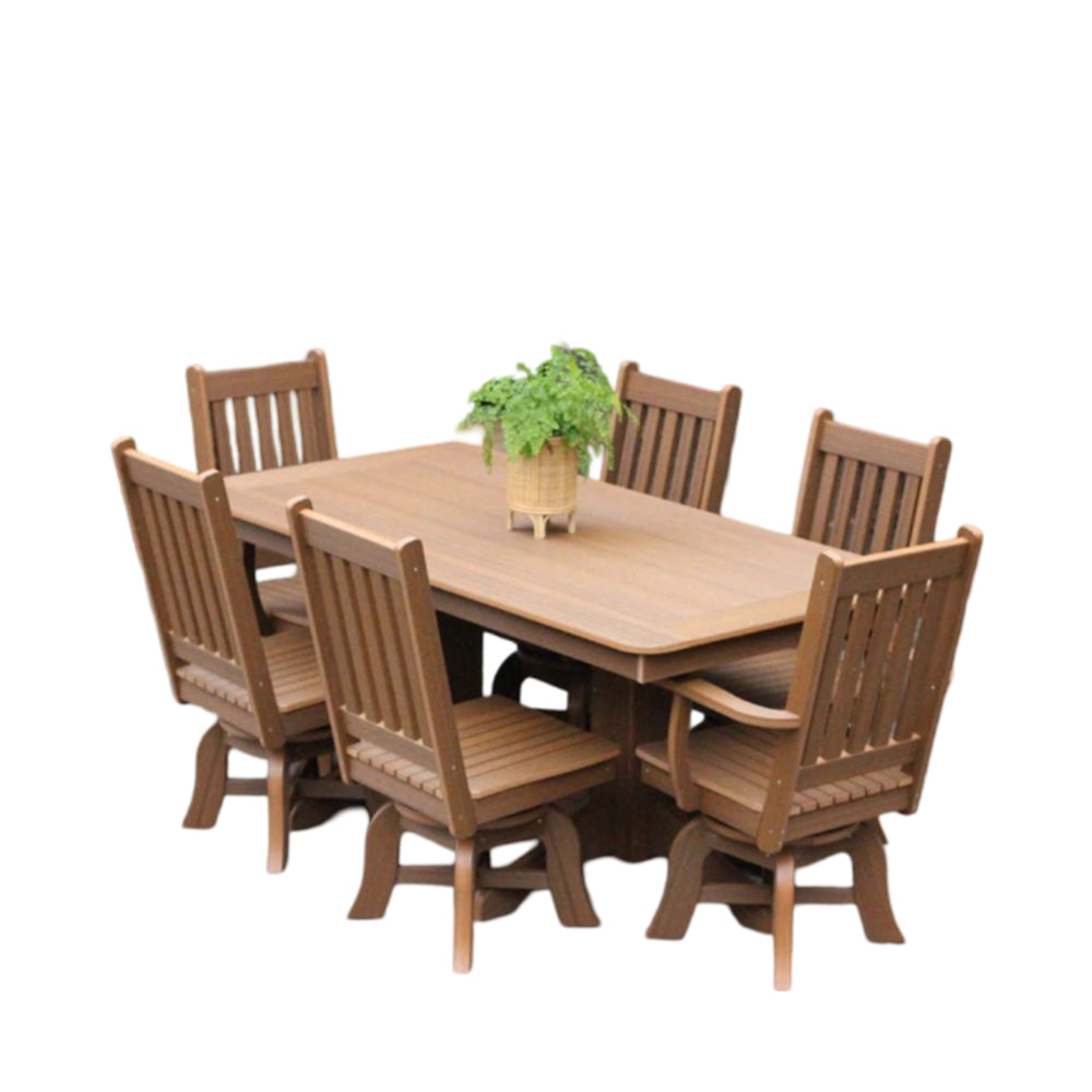 Outdoor Essentials Poly Rectangle Dining Table