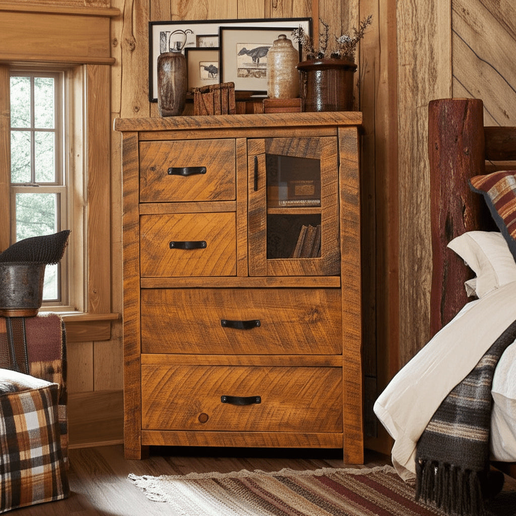 Rustic Ranchero 6 Drawer Dresser