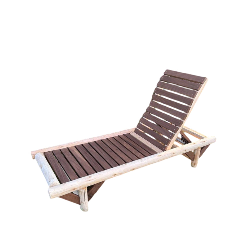 ThermaFusion Cedar Log Chaise Lounge