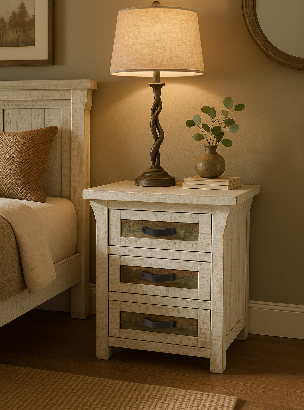 Catalina Cottage 3 Drawer Nightstand