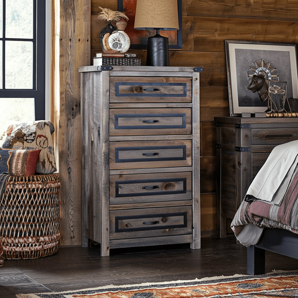 Heritage Pine 5 Drawer Chest