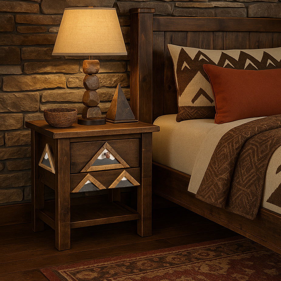Rocky Mountain 1 Drawer Nightstand with Shelf