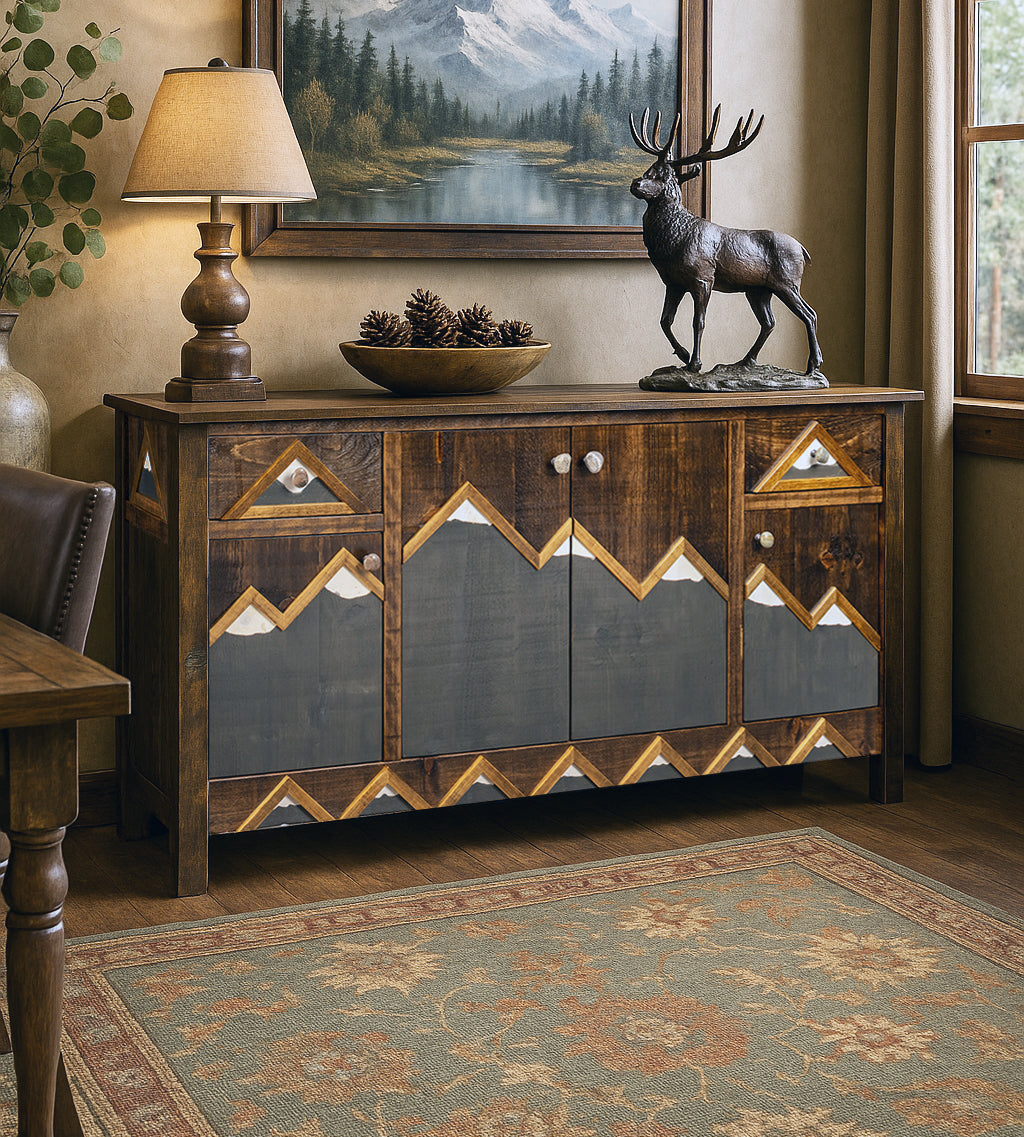 Rocky Mountain 2 Drawer 4 Door Sideboard