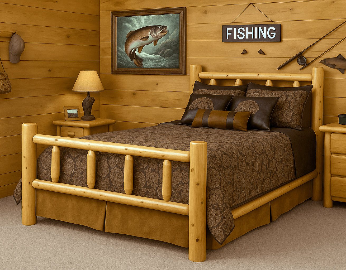 Great Lakes Timber Kentucky Cedar Log Bed