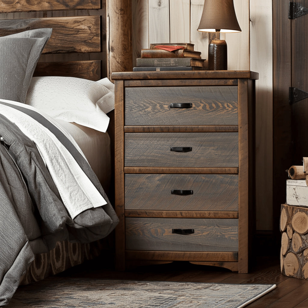 Sawmill Rough Sawn 4 Drawer Chest