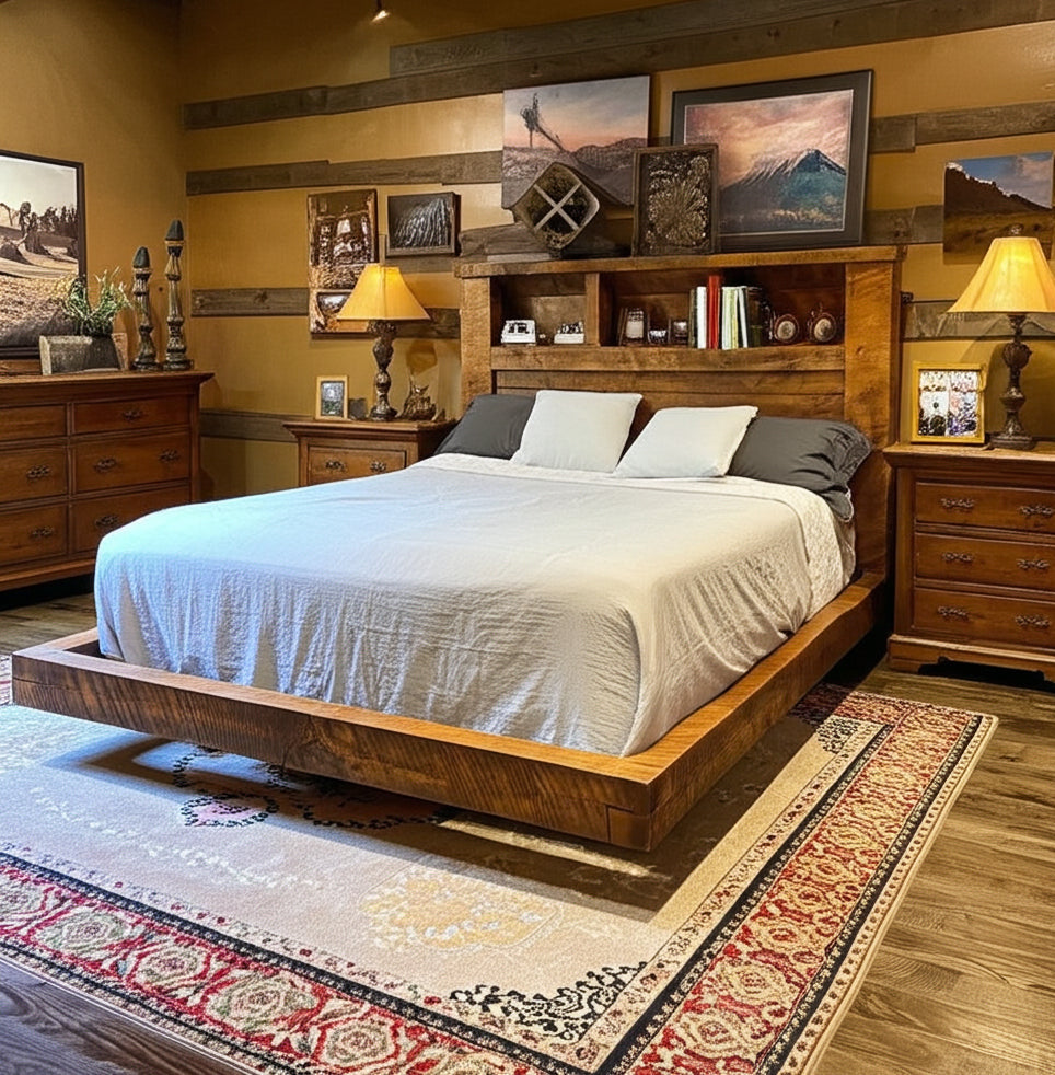 Sawmill Rough Sawn Nook Floating Bed