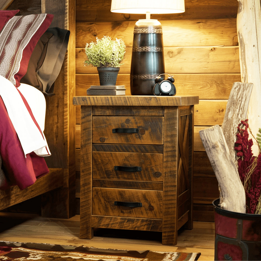 Western Winds 3 Drawer Nightstand