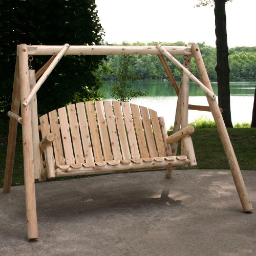 Ready to relax in a Country Garden Yard Swing