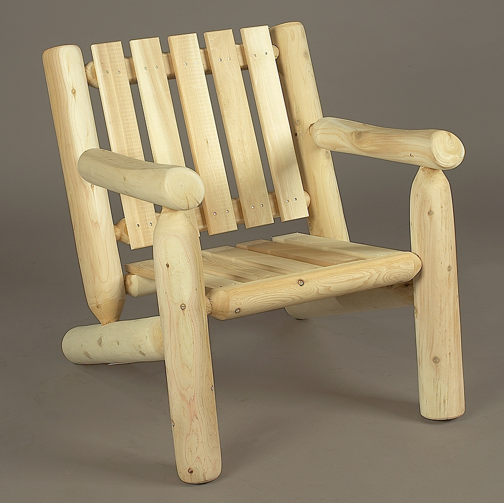Rustic Natural Cedar Furniture Junior Adirondack Log Chair 