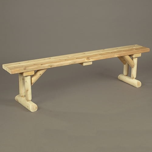 Take a seat around a table with this dining bench.