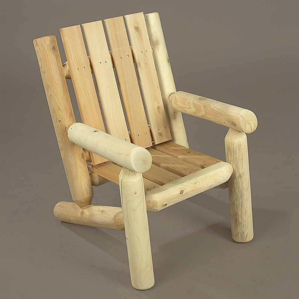 Rustic Natural Cedar Furniture Junior Adirondack Log Chair 